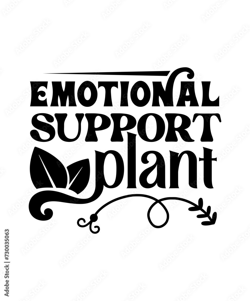 emotional support plant svg