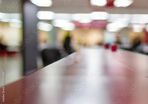meeting office interior with table bokeh 