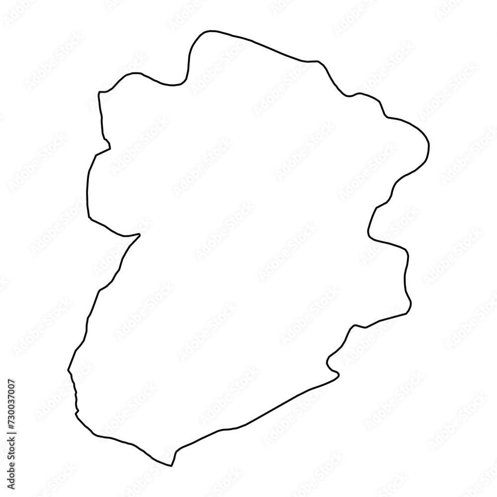 Kasserine Governorate map, administrative division of Tunisia. Vector illustration. Kasserine Governorate map, administrative division of Tunisia. Vector illustration.