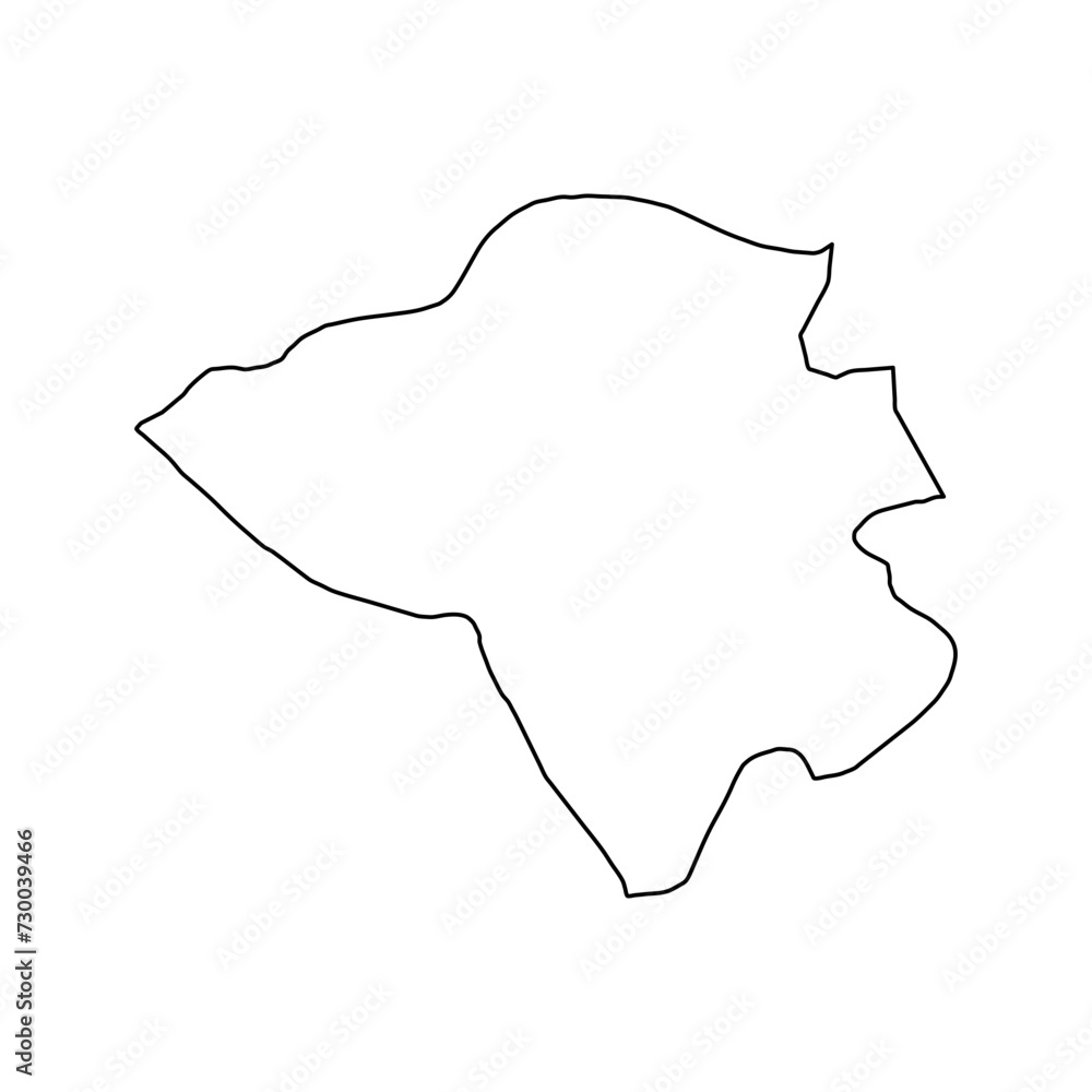Manouba Governorate map, administrative division of Tunisia. Vector illustration. Manouba Governorate map, administrative division of Tunisia. Vector illustration.