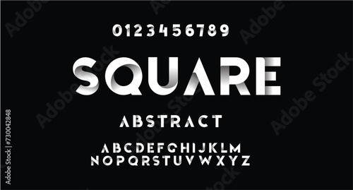 Twisted Font Vector design. Typeface for title header promo. Creative alphabet. Logo monogram ABC letters.