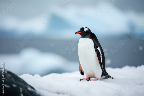 Penguins live in the cold regions of the North and South Poles.