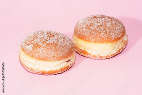 Wallpaper Mural Traditional German Carnival Sweets  Berliner, Pfannkuchen or Krapfen in front of a colourful background Torontodigital.ca