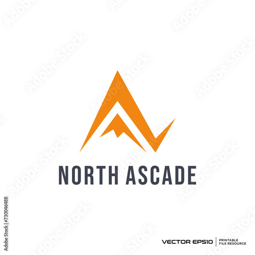 A peak logo vector illustration