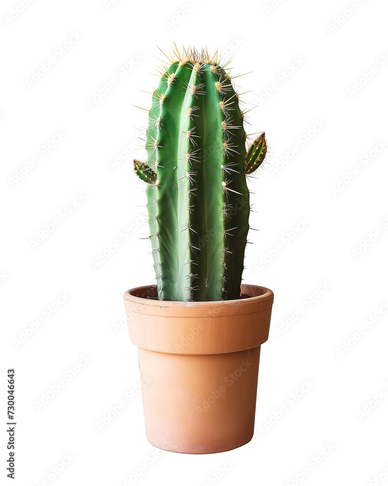 a cactus i a pot on isolated transparent background a cactus i a pot on isolated transparent background