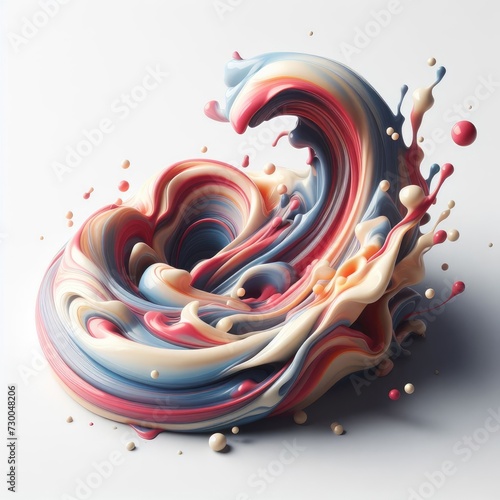 abstract background with liquid paint splash 