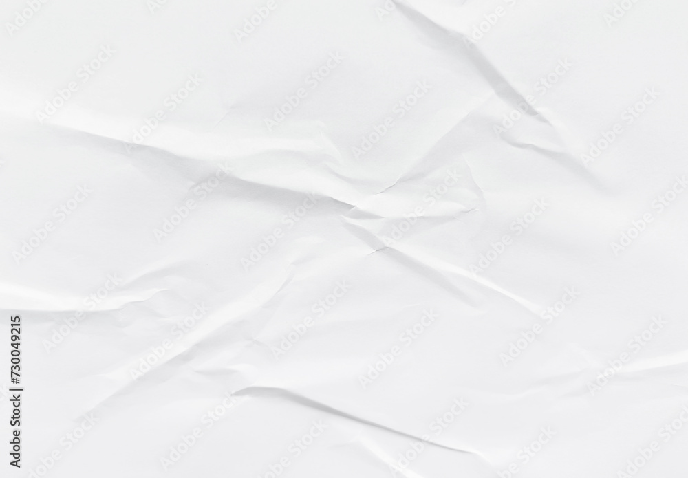 Obraz premium White Crumpled Paper Background