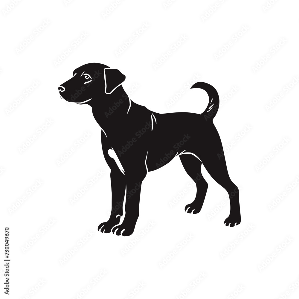 labrador dog vector silhouette labrador dog vector silhouette