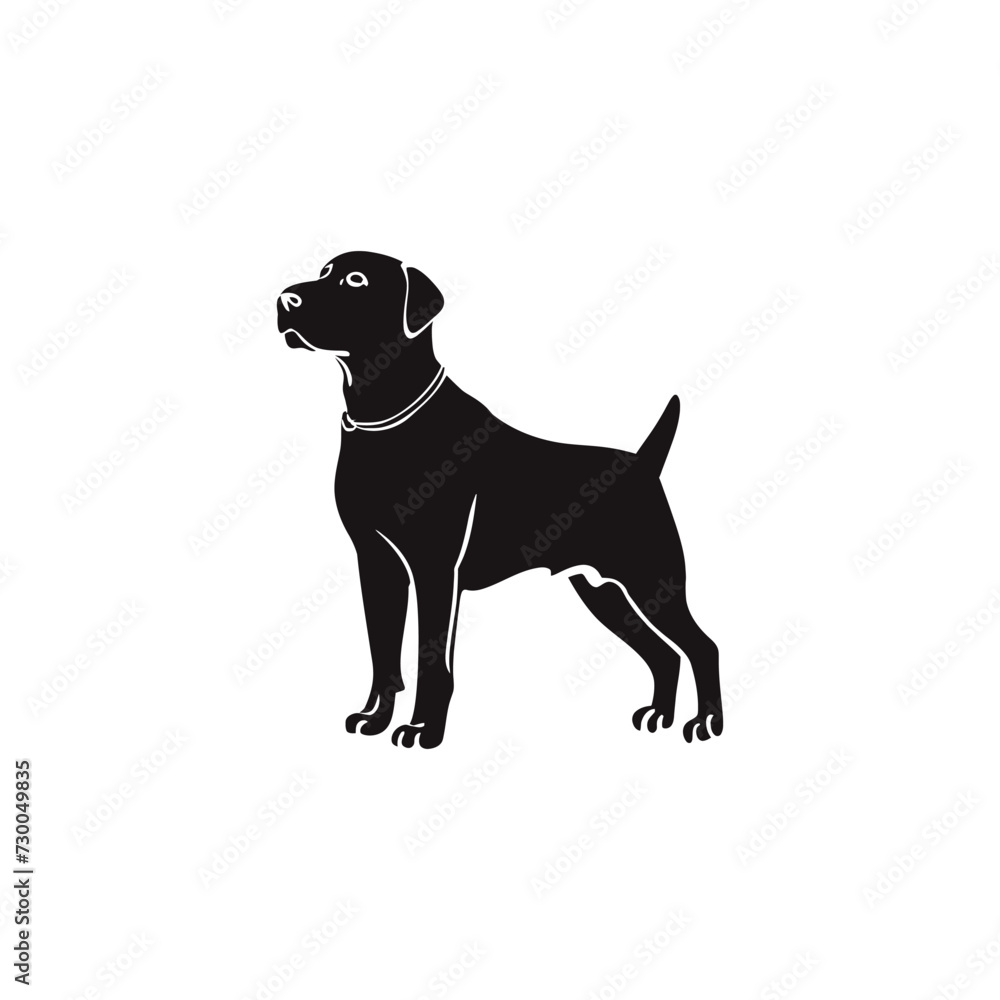 labrador dog vector silhouette labrador dog vector silhouette