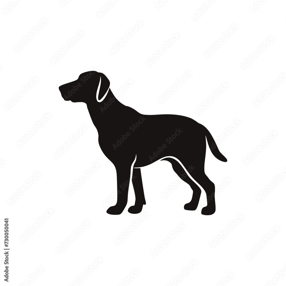 Fototapeta premium labrador dog vector silhouette