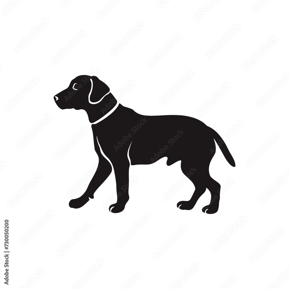 labrador dog vector silhouette labrador dog vector silhouette