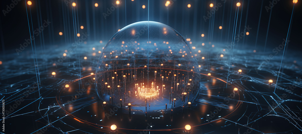 Obraz premium program data network, cyber, digital 57