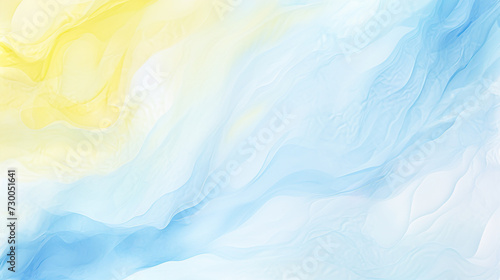 水色とレモン色の美しいグラデーションの背景 photo