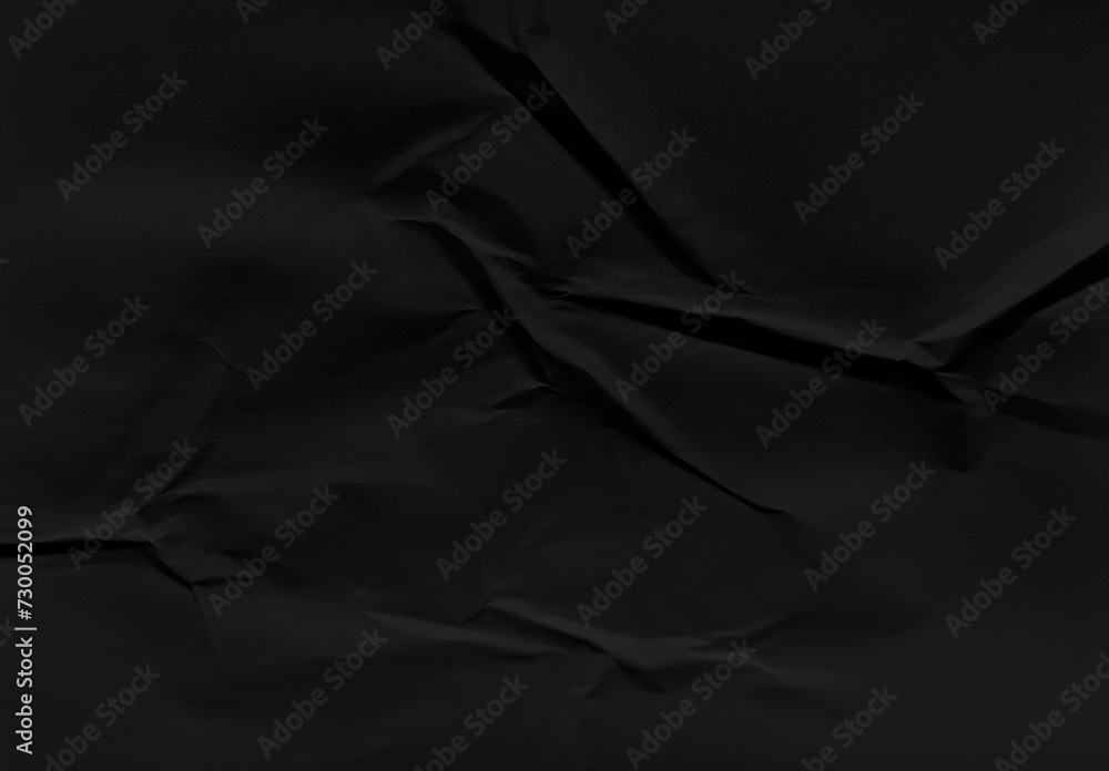 Black Crumpled Paper Background Black Crumpled Paper Background