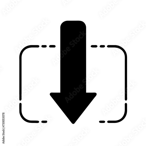 Download icon set. Download button Collection. Download files icons vector. simple download icon isolated on white background. Arrow downloading icon. Vector illustration.