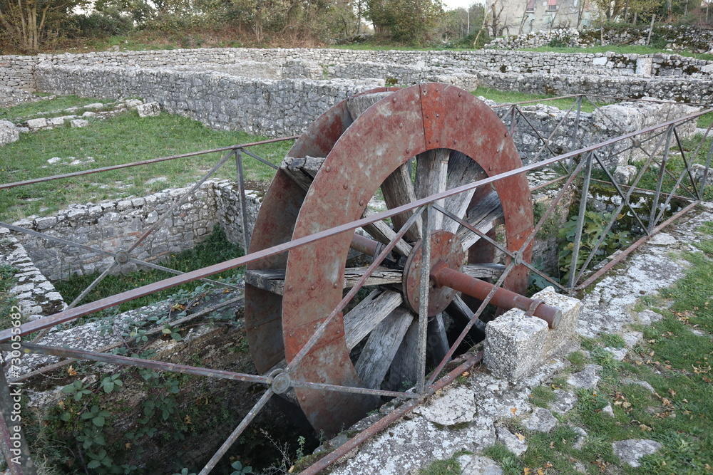 Altilia - Mulino ad acqua nel Parco Archeologico di Sepino