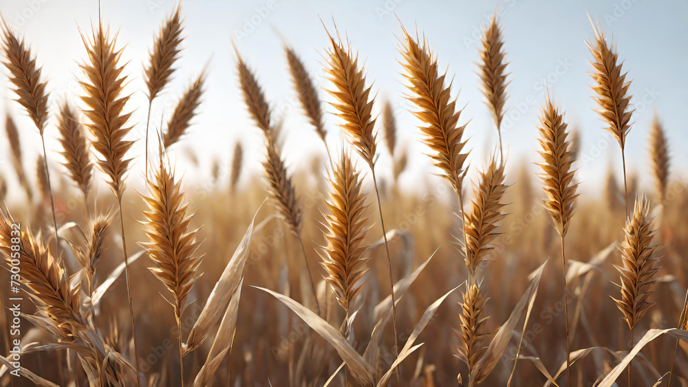 Fototapeta premium Golden wheat field in summer