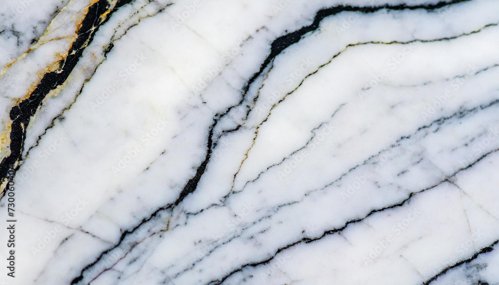 Fototapeta premium Oryginalna tekstura z kamienia naturalnego howlit, biało czarna, dekoracja płytka generative ai