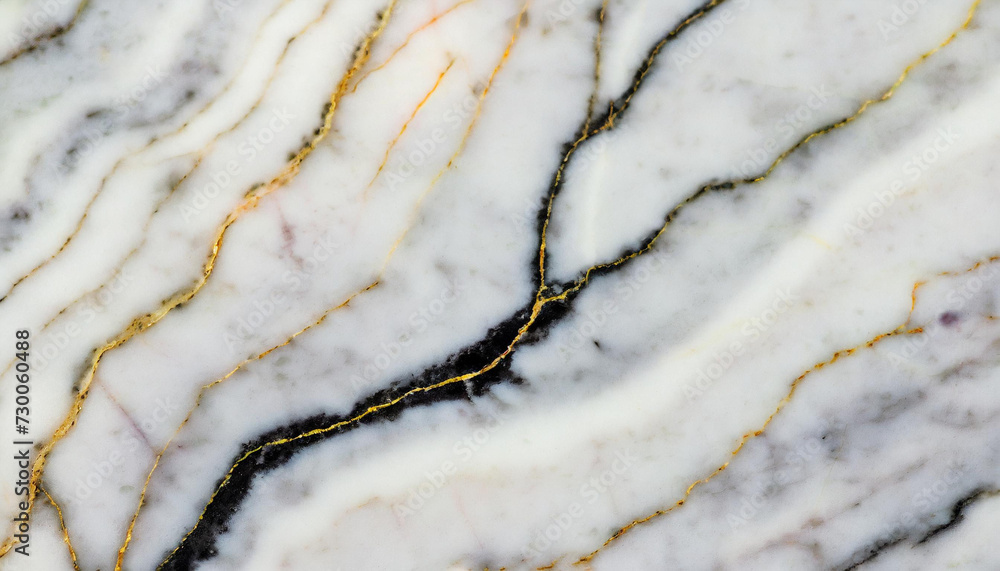 Fototapeta premium Oryginalna tekstura z kamienia naturalnego howlit, biało czarna, dekoracja płytka generative ai