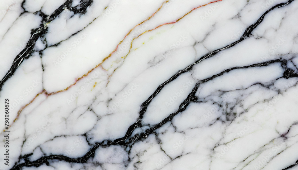 Fototapeta premium Oryginalna tekstura z kamienia naturalnego howlit, biało czarna, dekoracja płytka generative ai