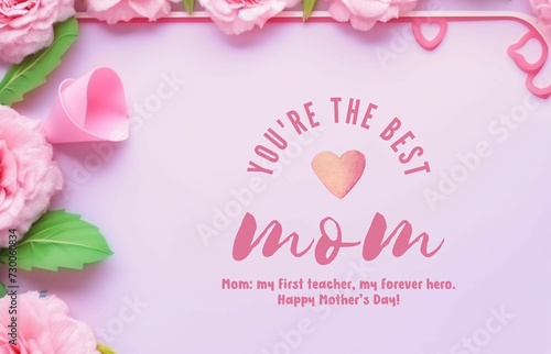 Happy Mother's day event poster background 