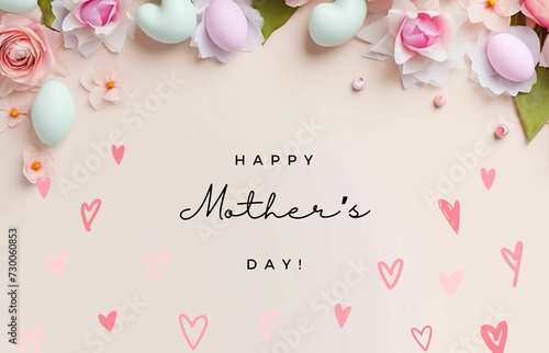 Happy Mother's day event poster background 