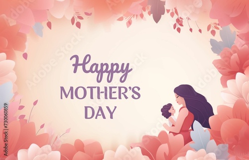 Happy Mother's day event poster background 