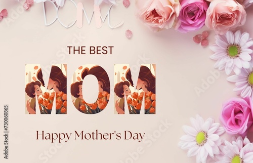 Happy Mother's day event poster background 