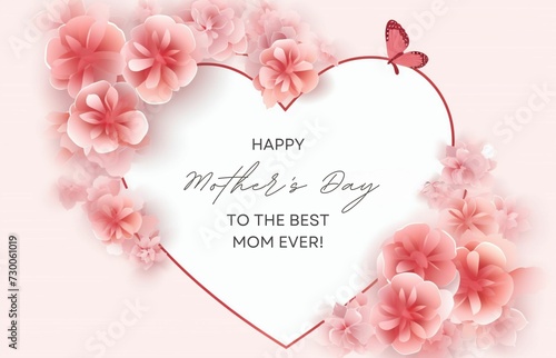 Happy Mother's day event poster background 