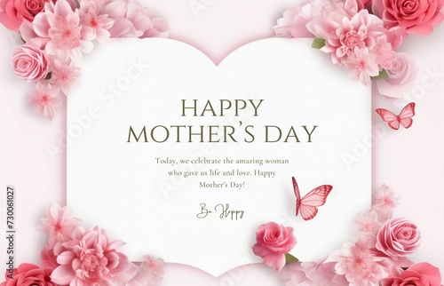Happy Mother's day event poster background 