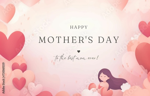 Happy Mother's day event poster background 