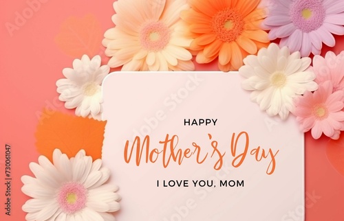 Happy Mother's day event poster background 