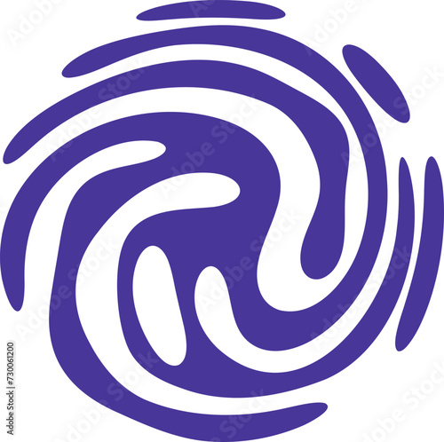Fluid pattern illustration. Liquify abstract hand drawing design element