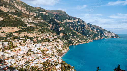 Fototapeta Naklejka Na Ścianę i Meble -  Amalfi Coast, traveling in Italy, landscapes and nature.