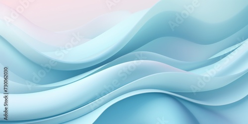 azure gradient soft pastel silk wavy elegant luxury flat lay pattern vector illustration