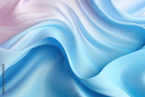 azure gradient soft pastel silk wavy elegant luxury flat lay pattern vector illustration