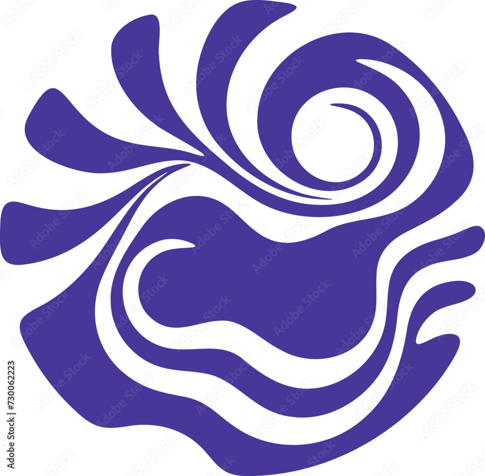 Fototapeta premium Fluid pattern illustration. Liquify abstract hand drawing design element