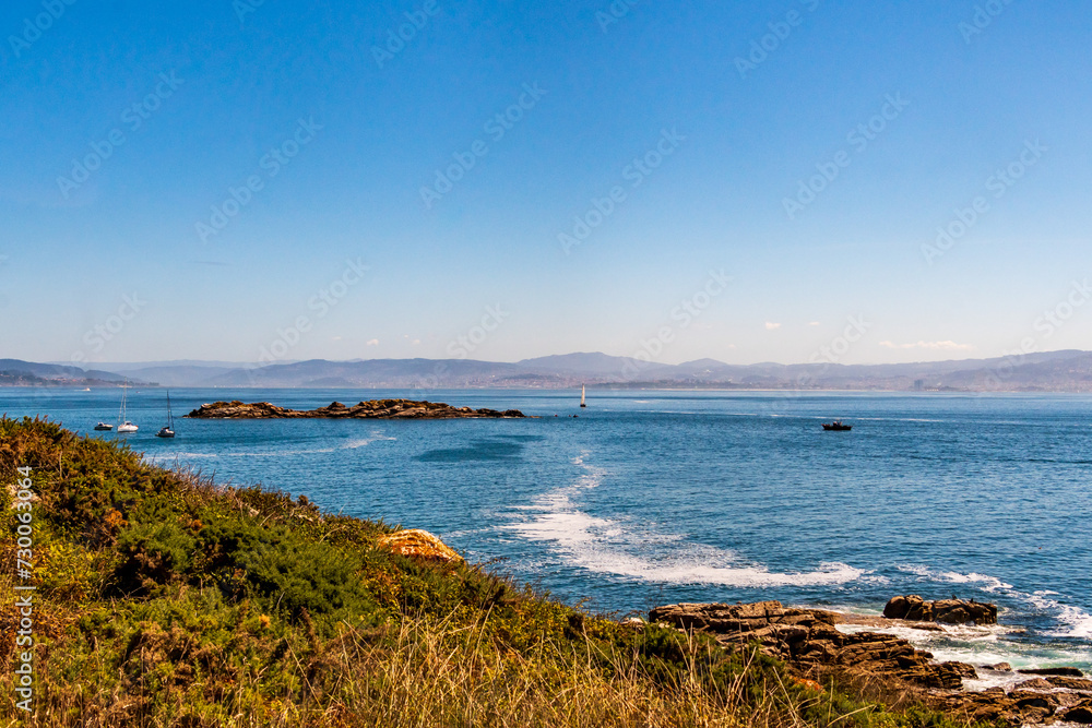 Paisaje en las Islas Cíes, Galicia.