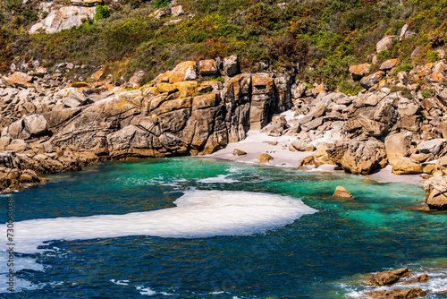 Paisaje en las Islas Cíes, Galicia. photo