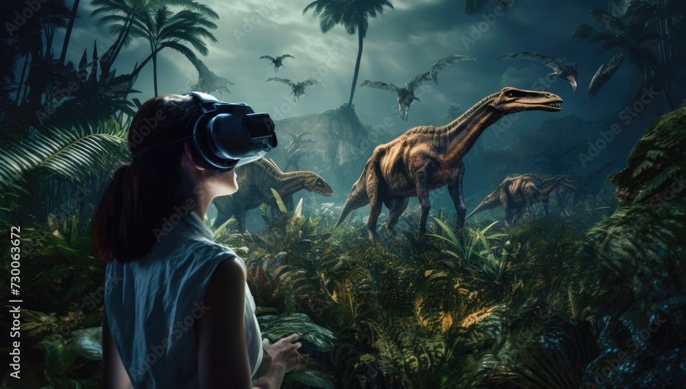 Explore the aweinspiring world of dinosaurs through virtual reality