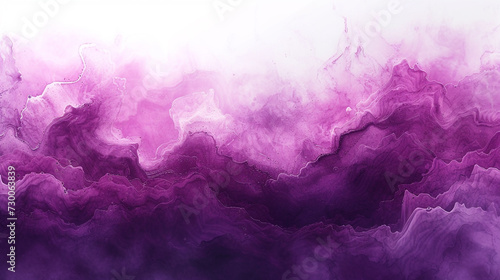 Abstract watercolor paint wave background with gradient purple pink color and liquid fluid grunge texture. Dreamy candy wave for graphic resource background. 