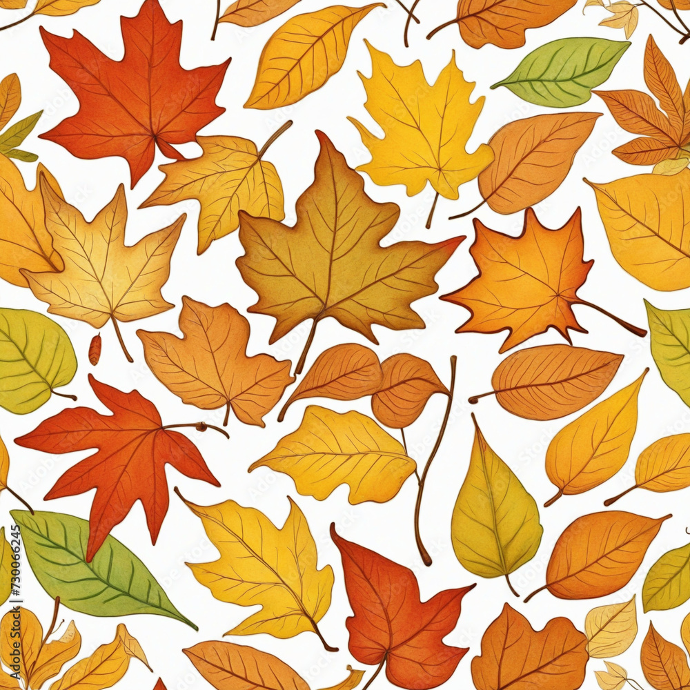 Obraz premium Beautiful autumn leaf isolated on white background with clipping path. Full Depth of field. Focus stacking. 