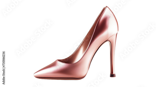 Heeled women's shoes on transparent background