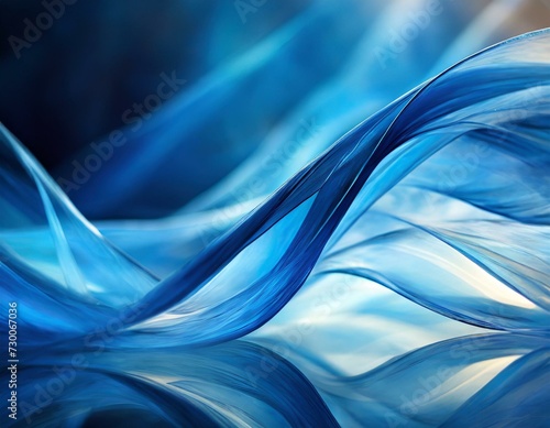 abstract blue wave, abstract blue background with space, The delicate interplay of light and color, a glass abstract blue background, where translucent hues intertwine in a mesmerizing dance. 