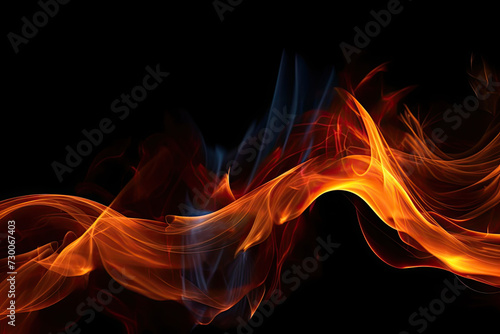 Majestic Dancing Flames Background