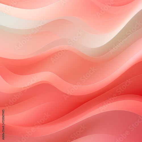 coral gradient soft pastel silk wavy elegant luxury flat lay pattern vector illustration