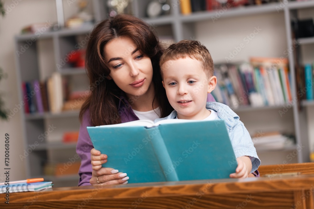 Teacher learning child in classroom School education concept Teacher learning child in classroom School education concept