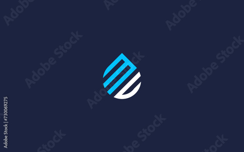 mc letters with drops logo icon design vector design template inspiration