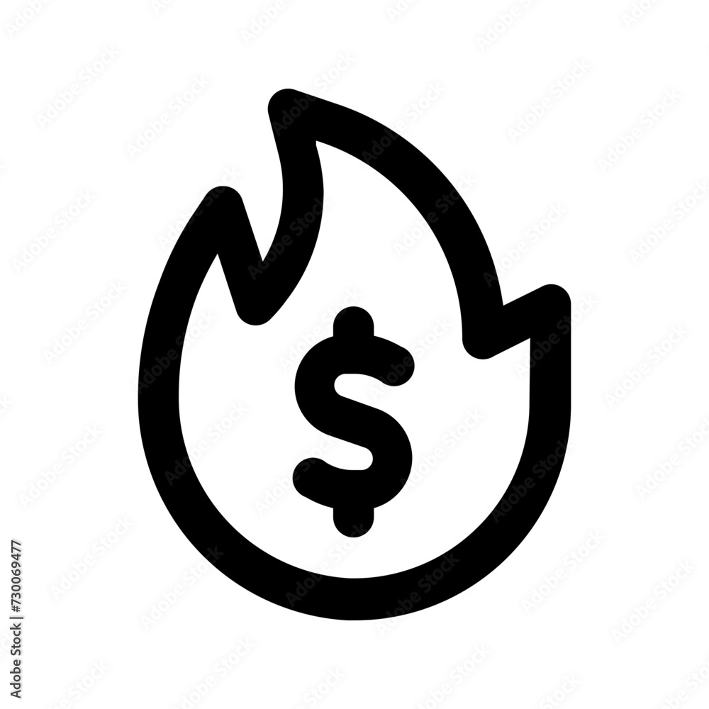 burning line icon burning line icon