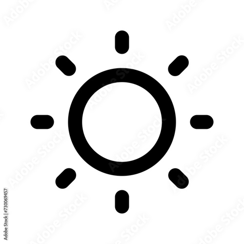 brightness line icon